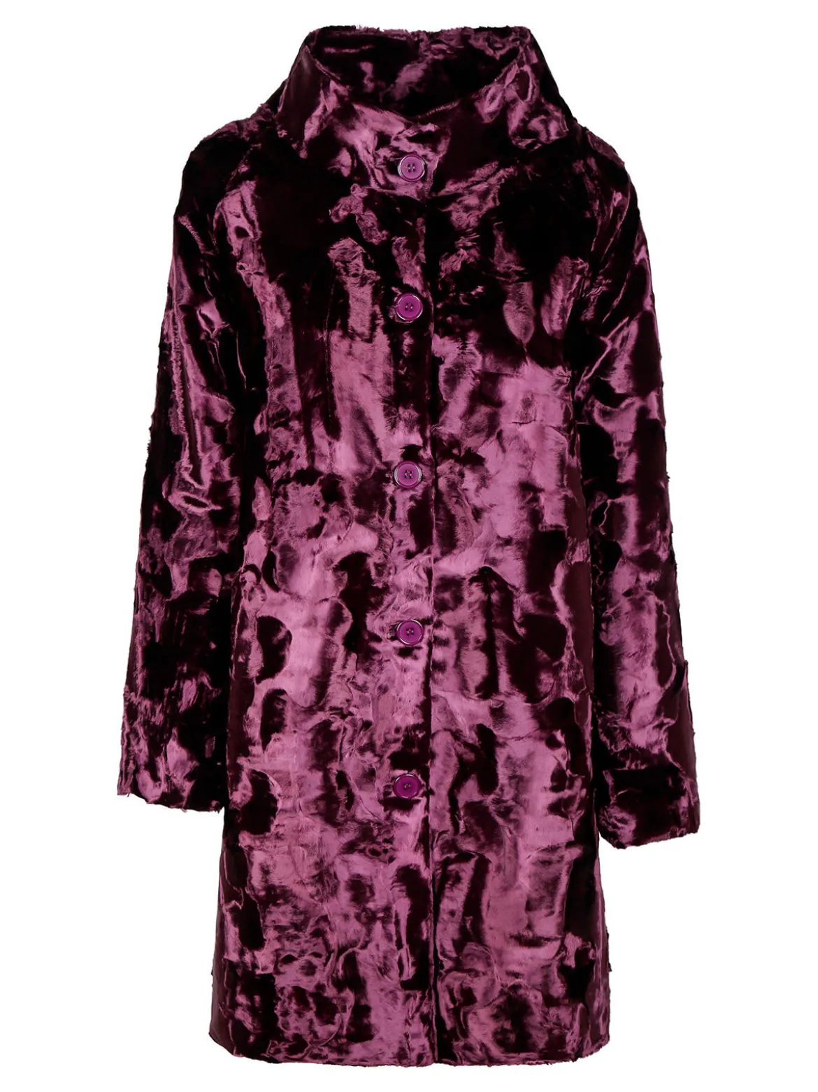 Daystar Cappotto lungo da donna in pelliccia sintetica
