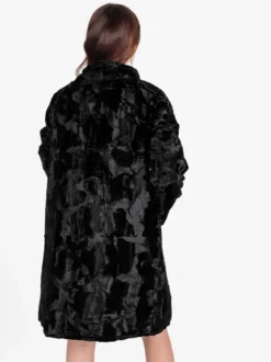 Daystar Cappotto lungo da donna in pelliccia sintetica