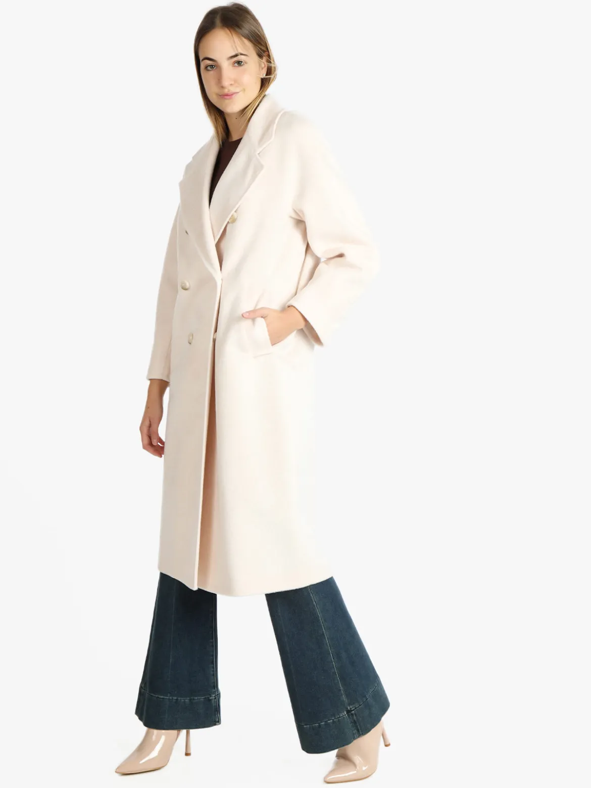 Daystar Cappotto lungo doppiopetto donna