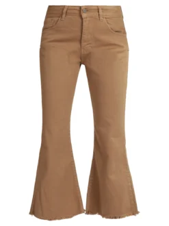 Daystar Pantaloni cropped da donna con finale a zampa