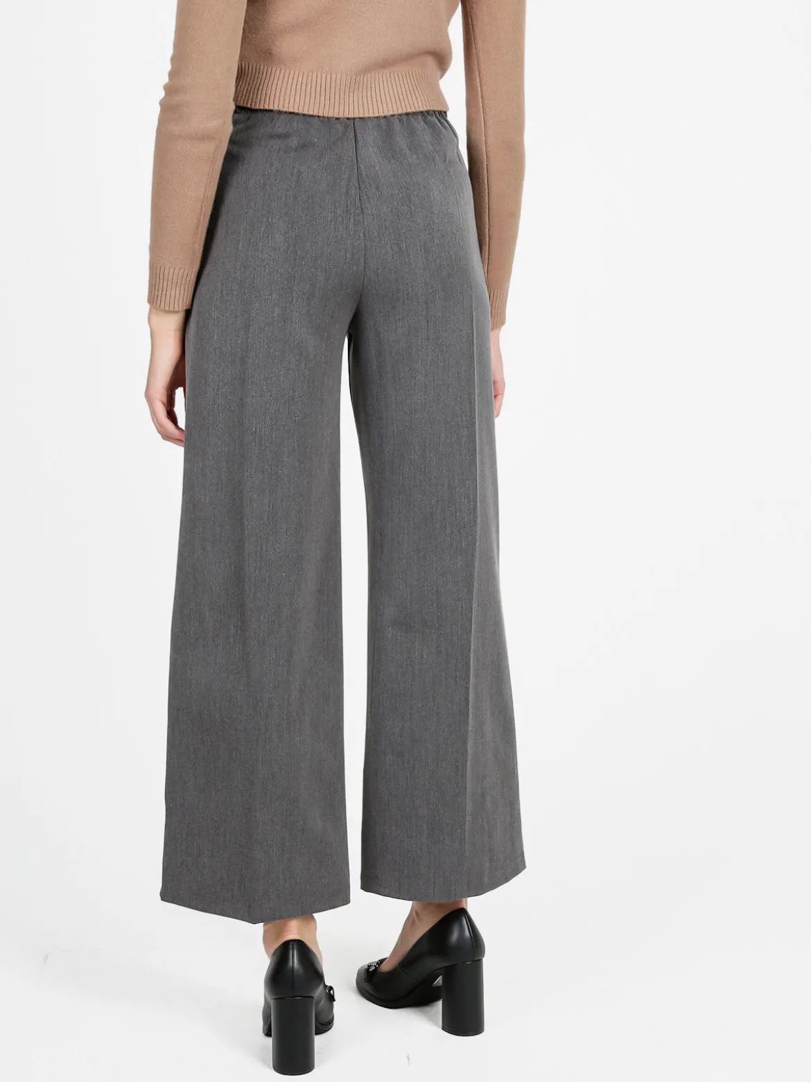 Daystar Pantaloni donna a gamba larga con bottoni decorativi