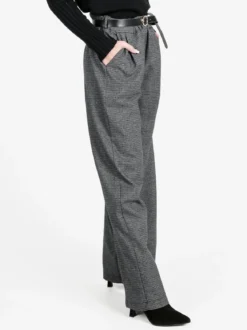 Daystar Pantaloni donna quadrettati a gamba larga