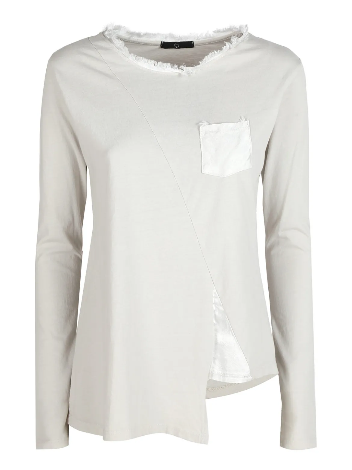 Daystar T-shirt donna a maniche lunghe con taschino