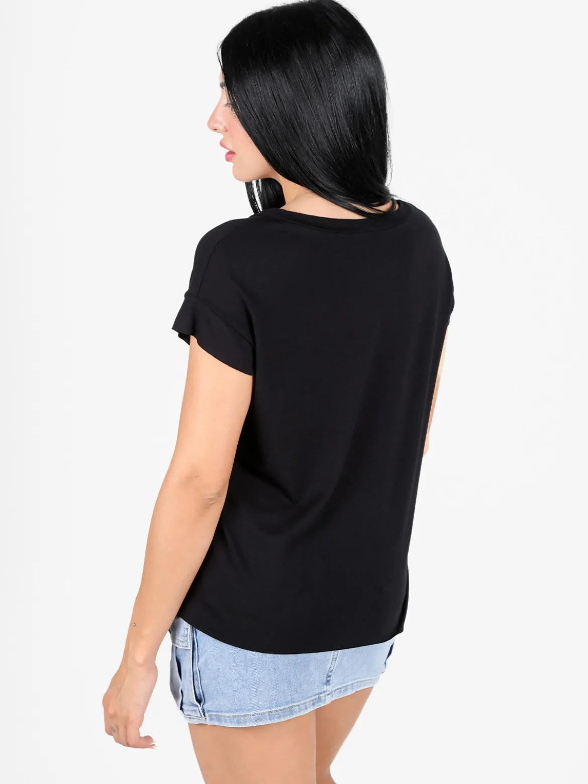 Daystar T-shirt donna elasticizzata con cuciture taglio laser