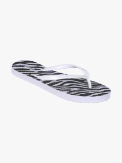 De Fonseca Infradito donna animalier in gomma - bianco