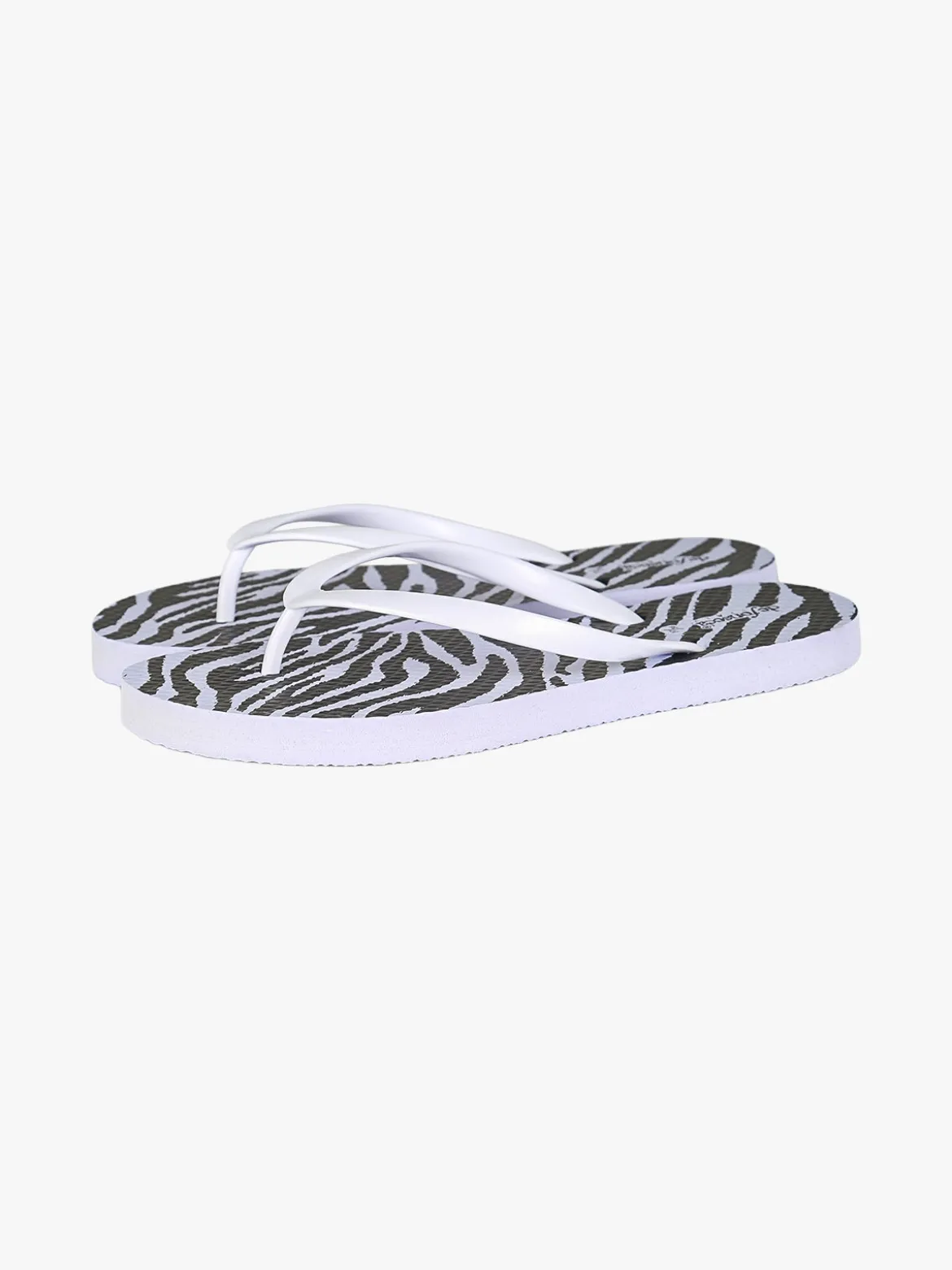 De Fonseca Infradito donna animalier in gomma - bianco
