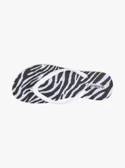 De Fonseca Infradito donna animalier in gomma - bianco