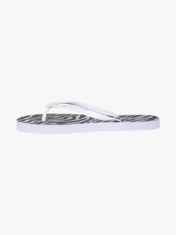 De Fonseca Infradito donna animalier in gomma - bianco