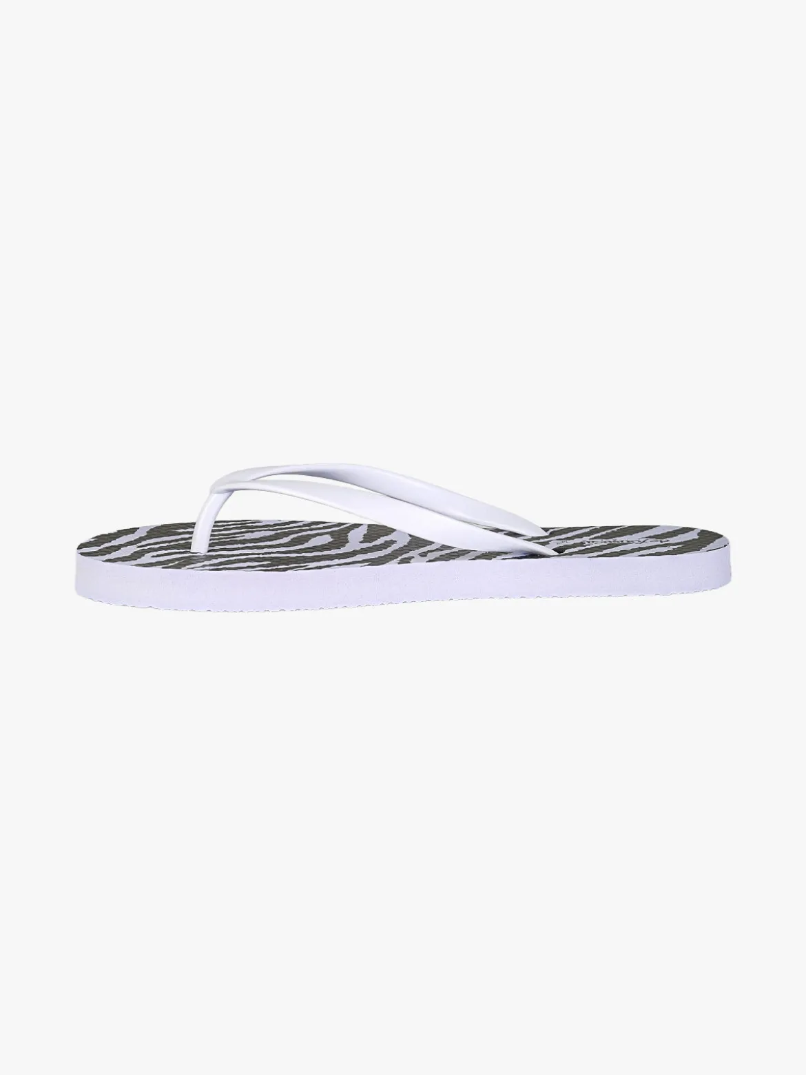 De Fonseca Infradito donna animalier in gomma - bianco