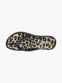 De Fonseca Infradito donna da mare in gomma animalier - nero
