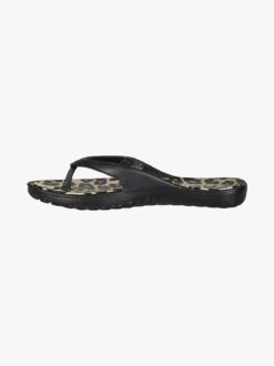 De Fonseca Infradito donna da mare in gomma animalier - nero