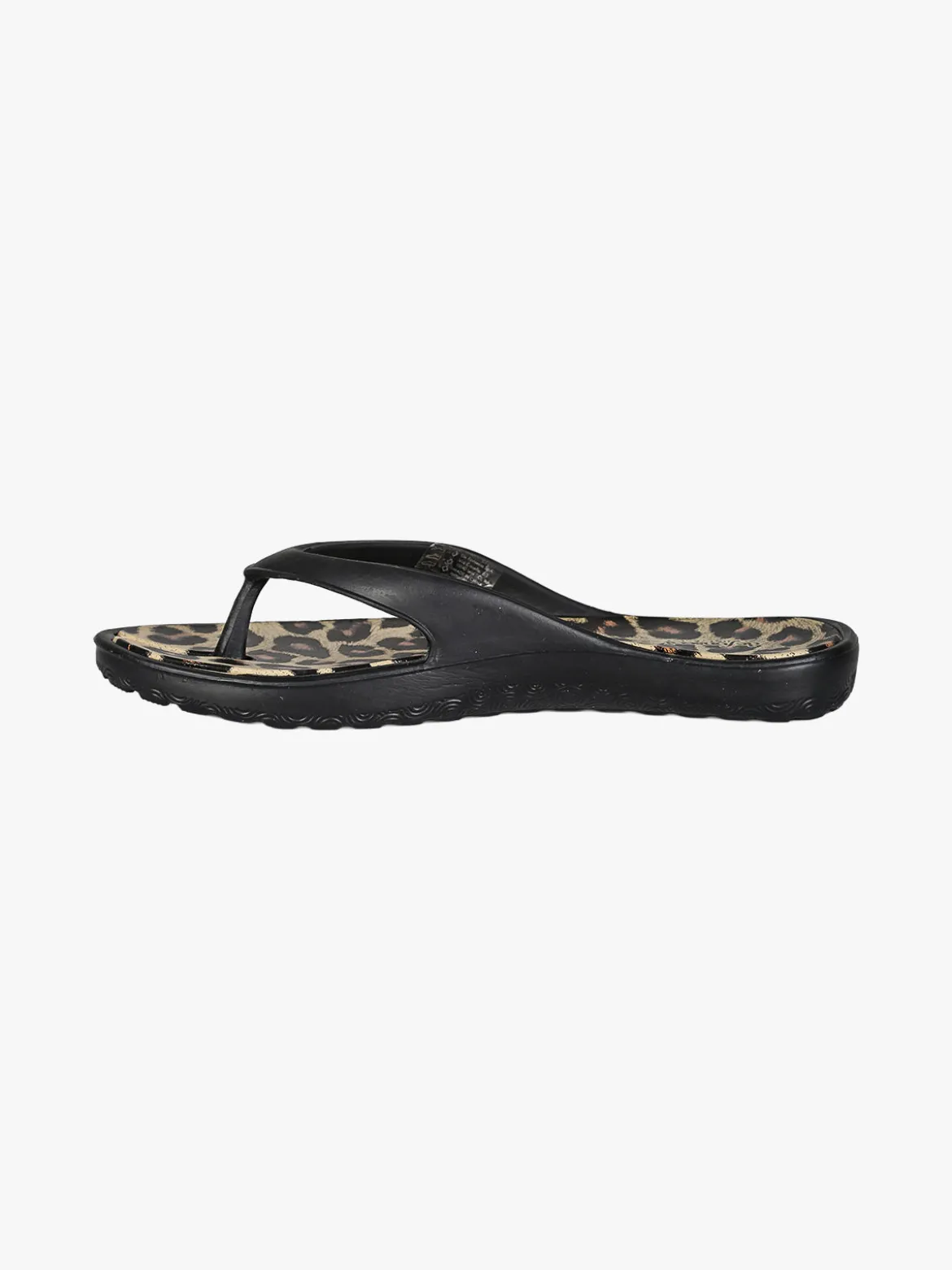 De Fonseca Infradito donna da mare in gomma animalier - nero