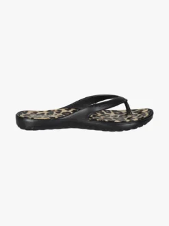 De Fonseca Infradito donna da mare in gomma animalier - nero