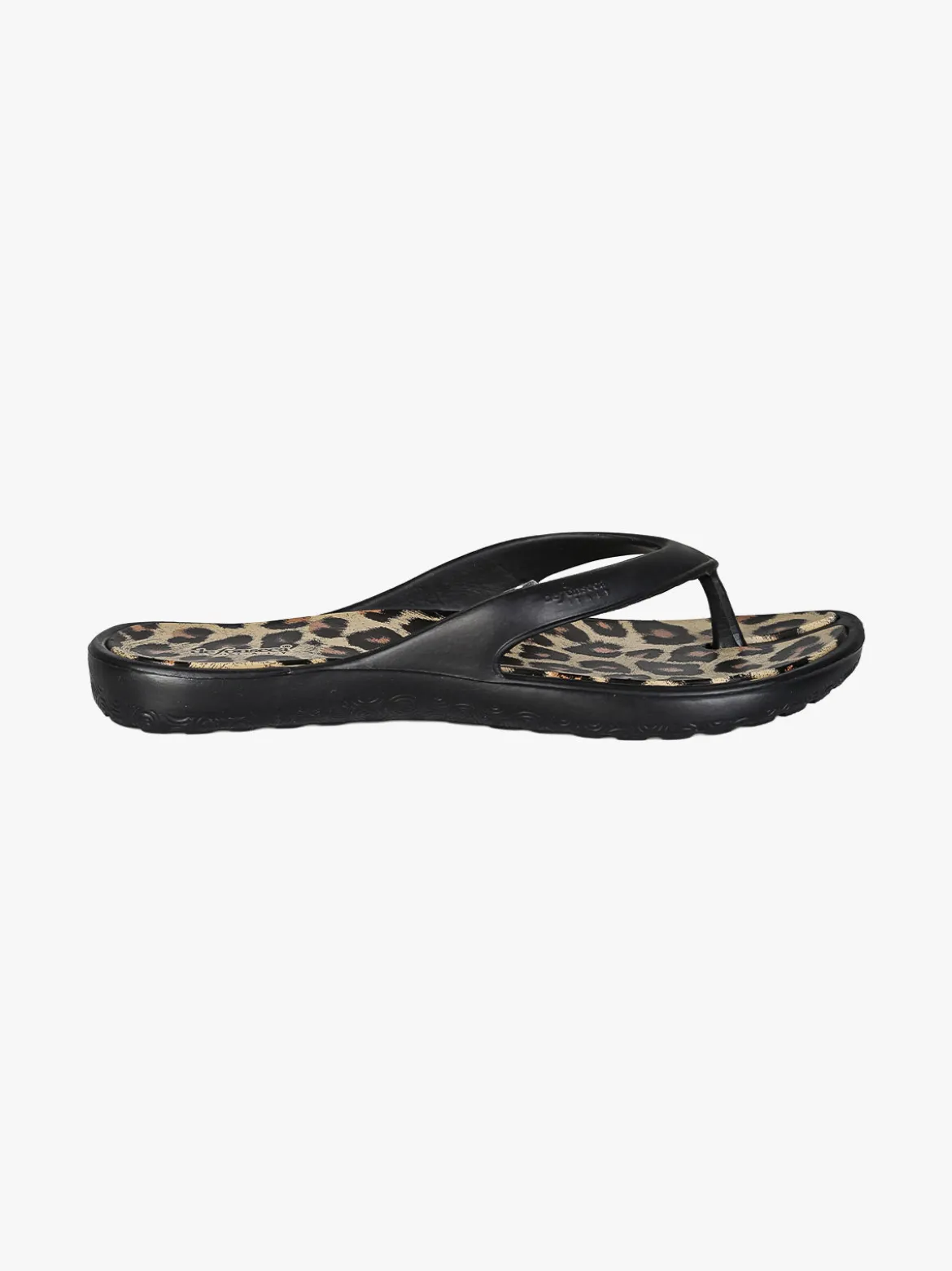 De Fonseca Infradito donna da mare in gomma animalier - nero