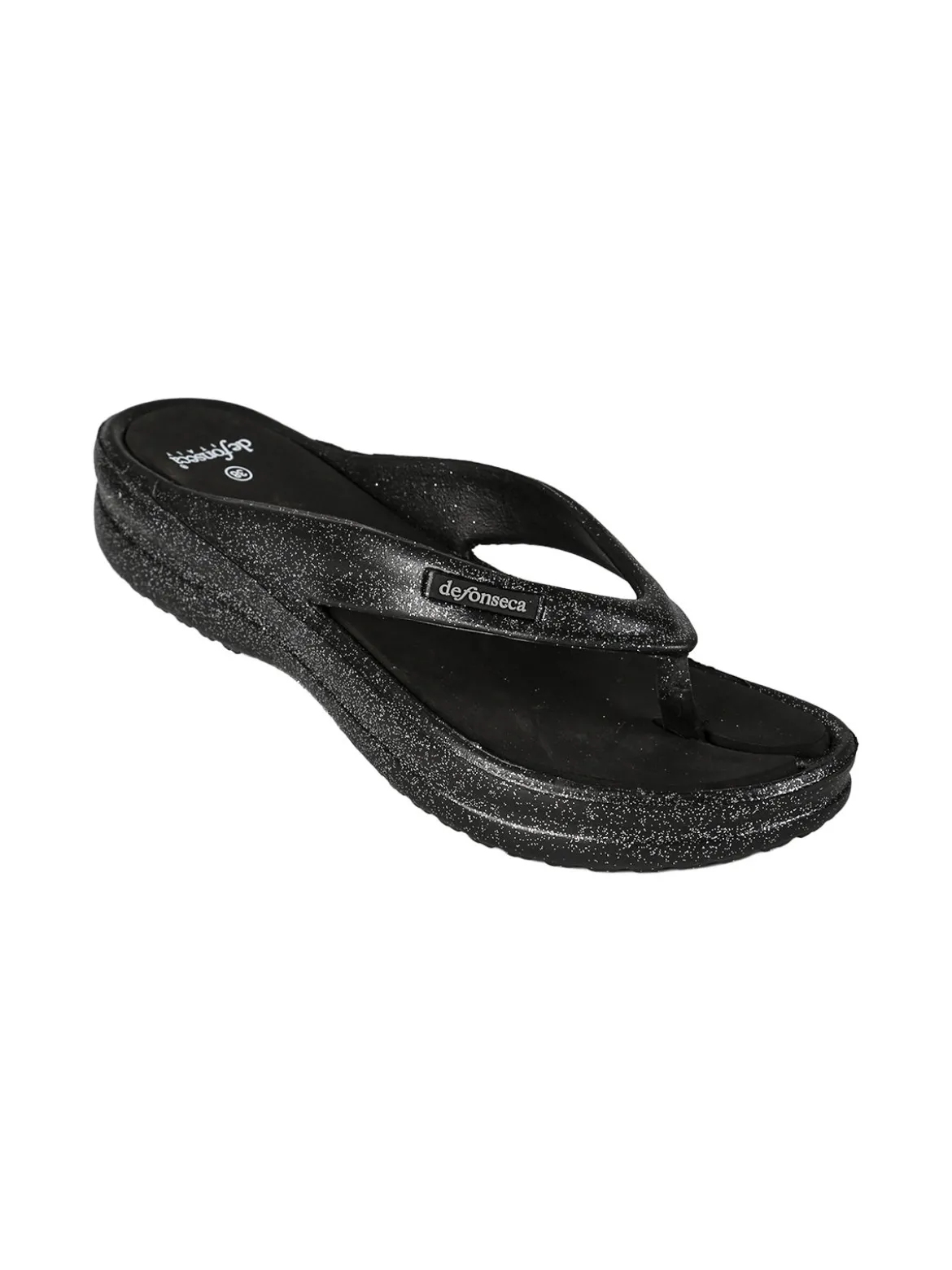 De Fonseca Infradito donna glitter con zeppa
