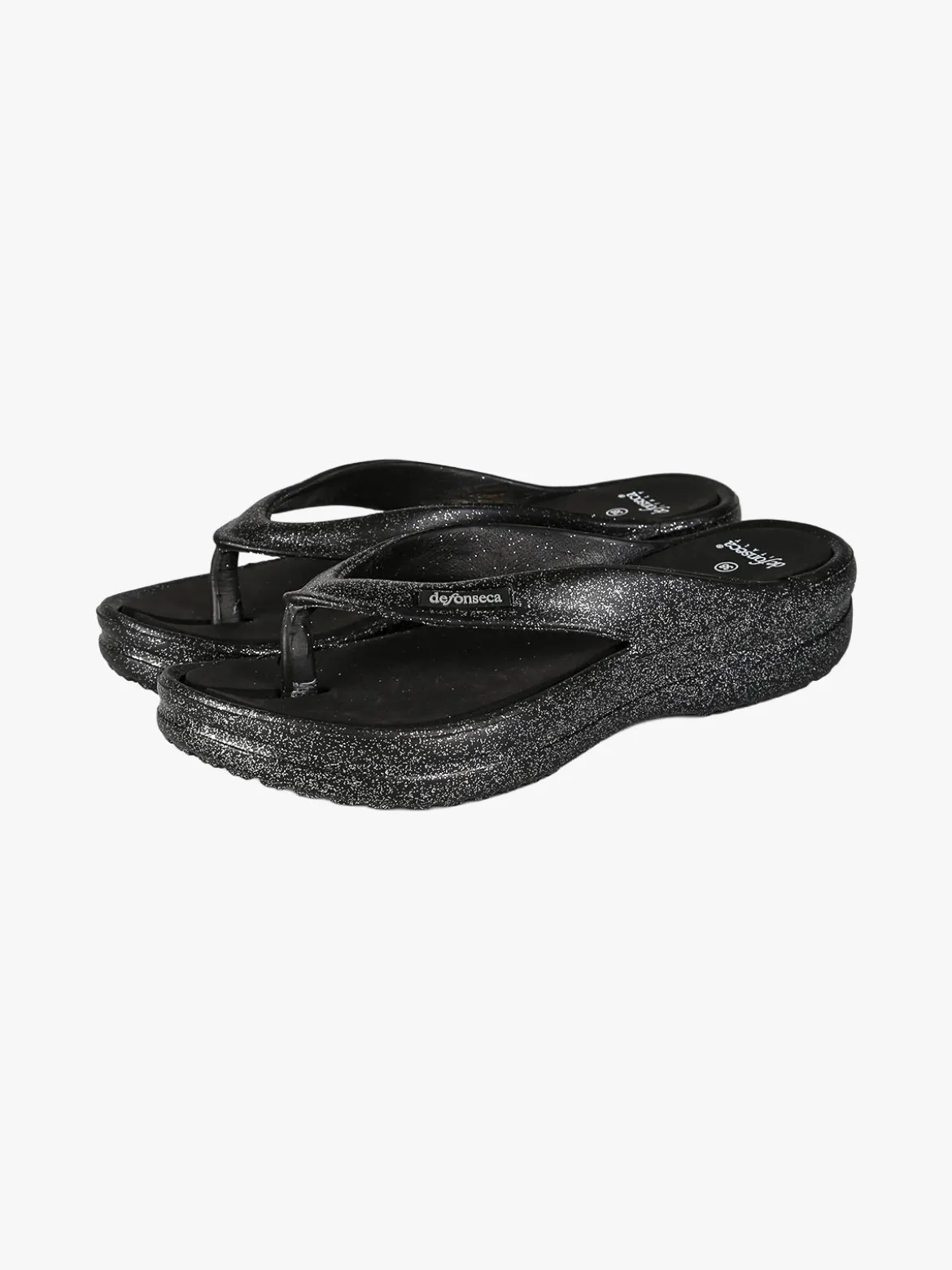 De Fonseca Infradito donna glitter con zeppa