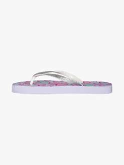 De Fonseca Infradito mare da bambina in gomma con glitter e cuori - lilla