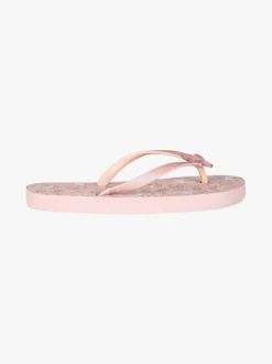 De Fonseca Infradito mare da bambina in gomma con glitter - rosa