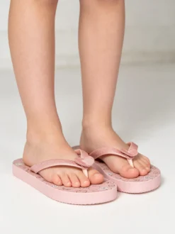 De Fonseca Infradito mare da bambina in gomma con glitter - rosa