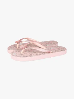 De Fonseca Infradito mare da bambina in gomma con glitter - rosa