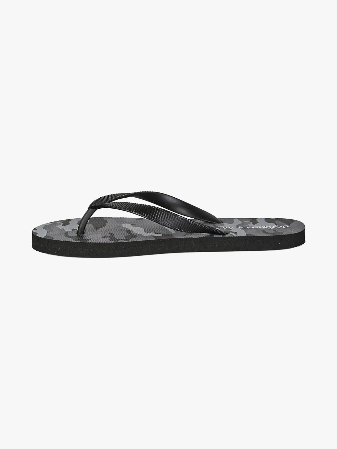 De Fonseca Infradito uomo da mare militari in gomma - nero