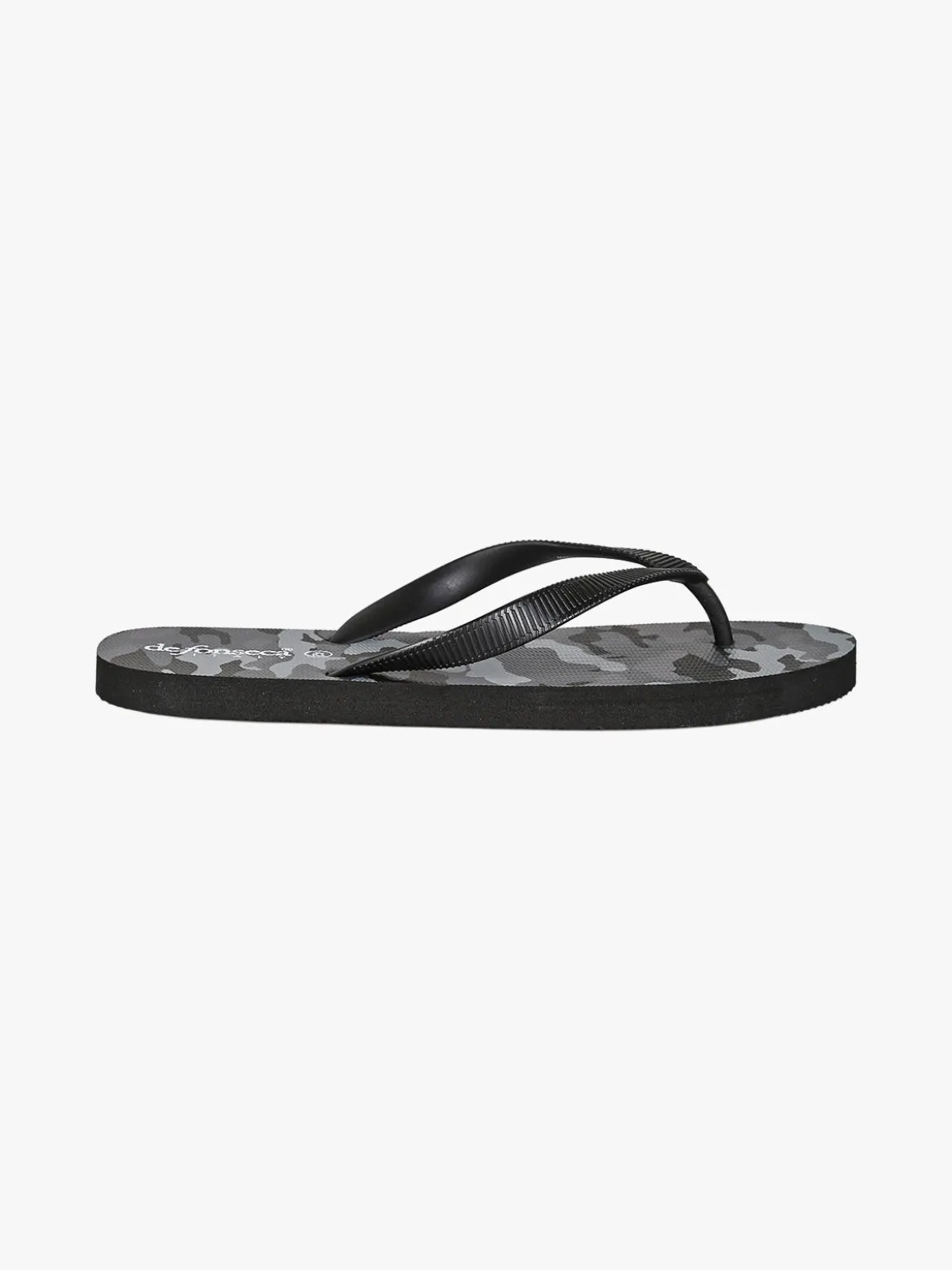 De Fonseca Infradito uomo da mare militari in gomma - nero