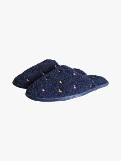 De Fonseca Pantofole donna cuori in tessuto - blu scuro