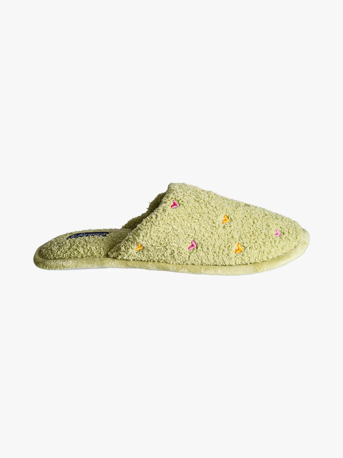 De Fonseca Pantofole donna cuori in tessuto - verde chiaro