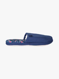 De Fonseca Pantofole donna in tessuto con stampa floreale - blu scuro