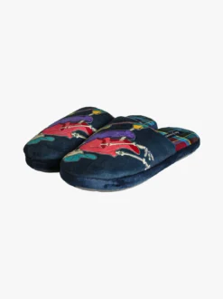 De Fonseca Pantofole donna invernali con stampe - blu scuro