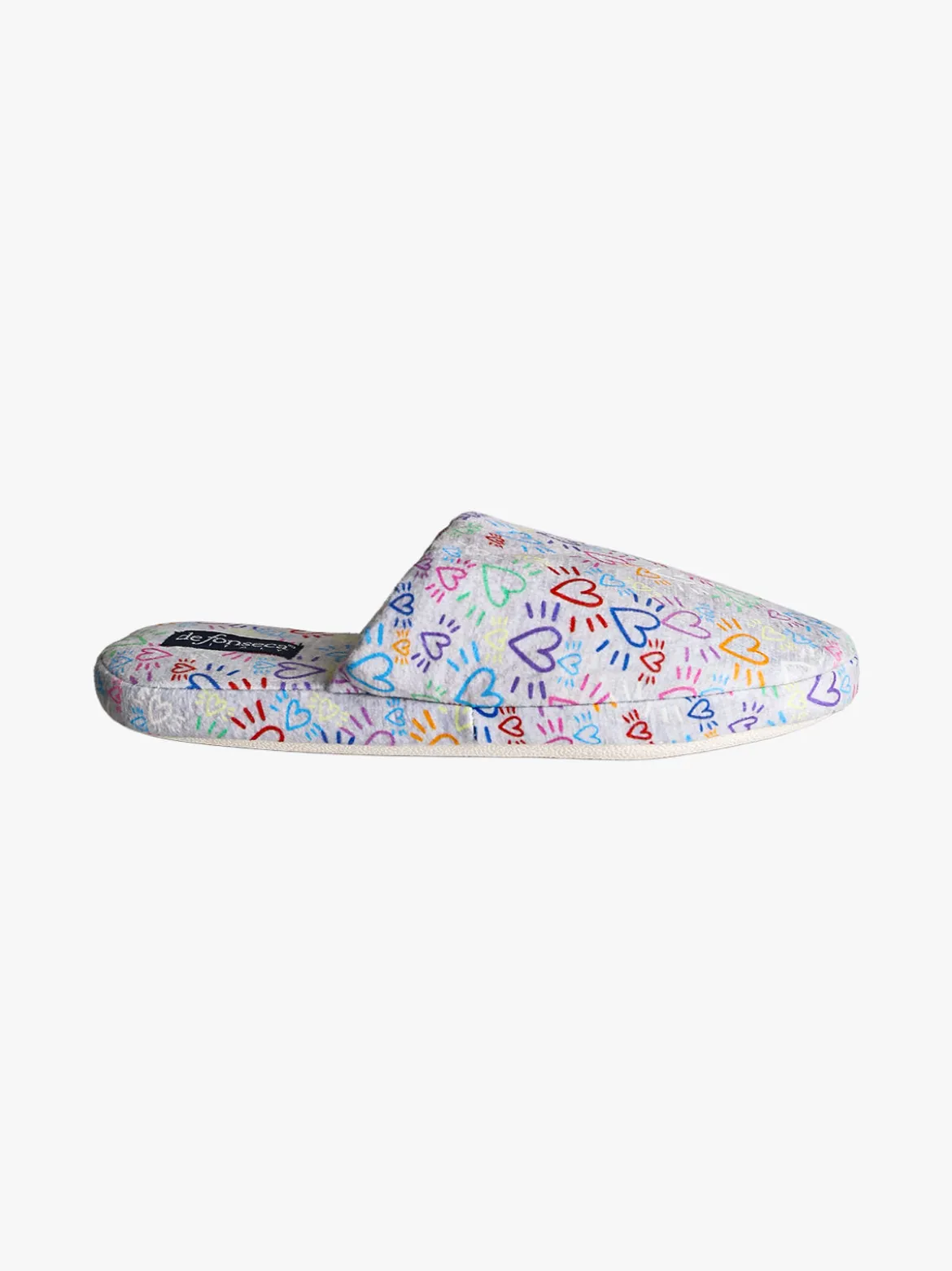 De Fonseca Pantofole donna invernali cuori - grigio