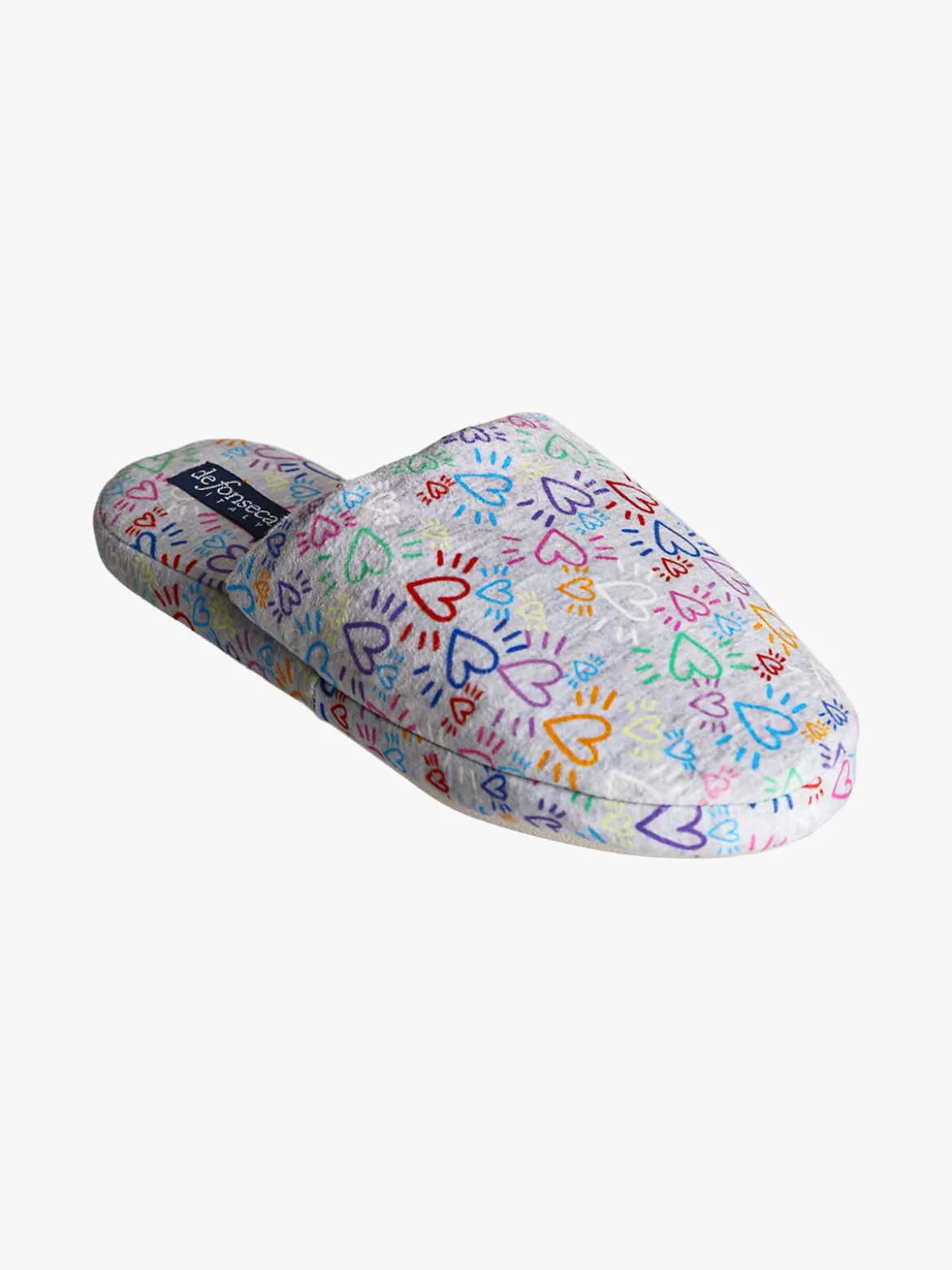 De Fonseca Pantofole donna invernali cuori - grigio