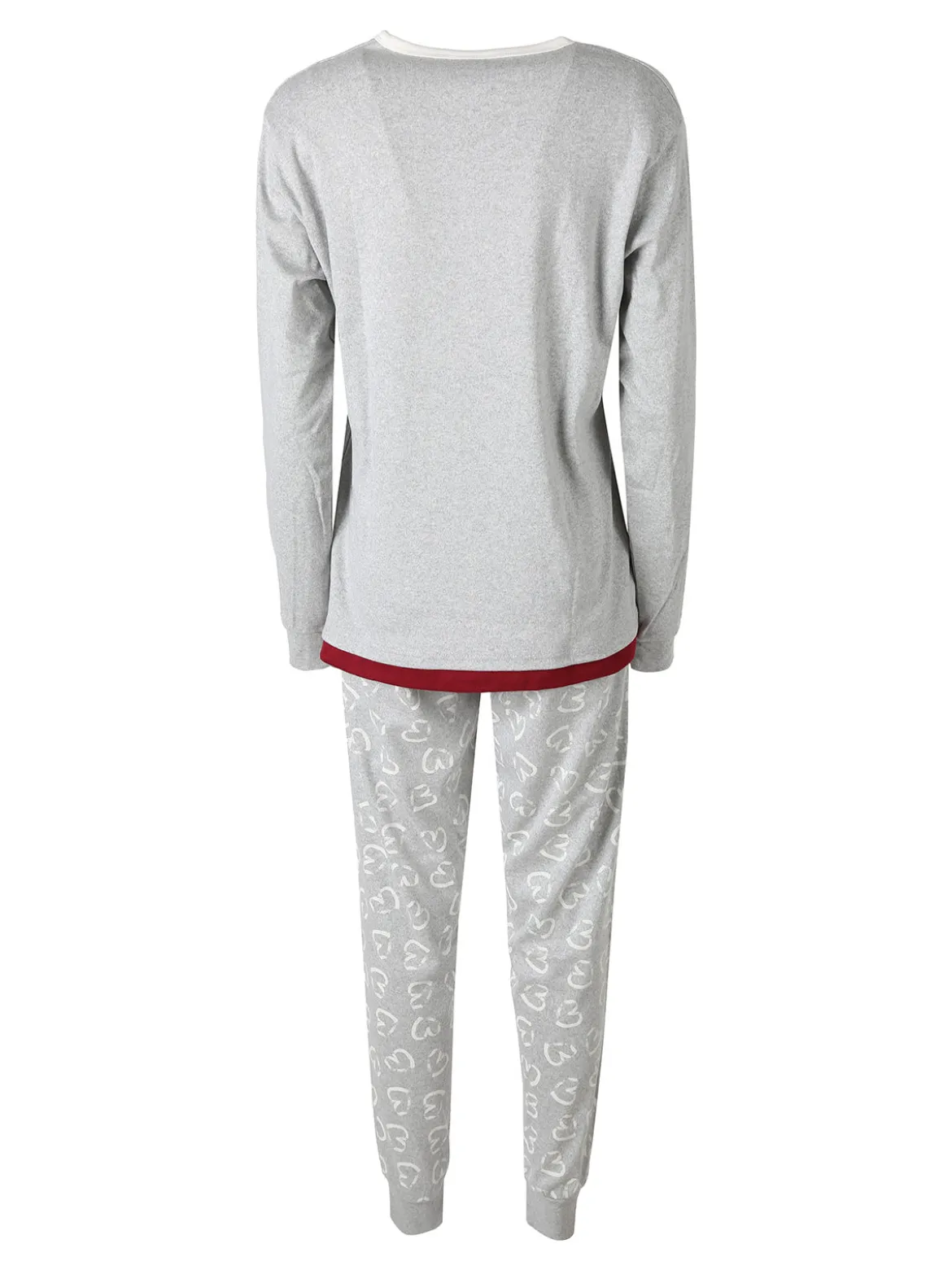 De Fonseca Pigiama donna scollo a V in cotone - grigio