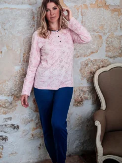 De Fonseca Pigiama lungo da donna in cotone