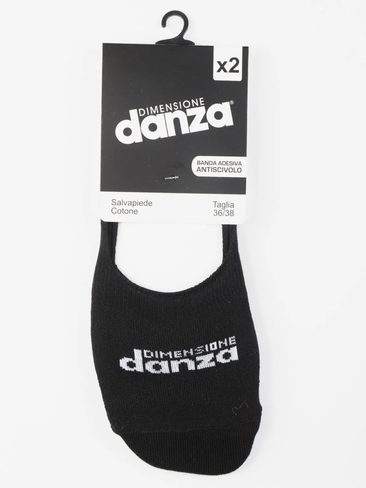 Dimensione Danza Salvapiede in cotone. Confezione da 2 paia