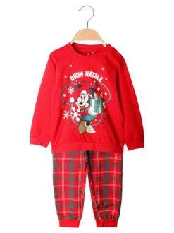 Disney Baby Minnie pigiama natalizio da neonata in cotone - rosso