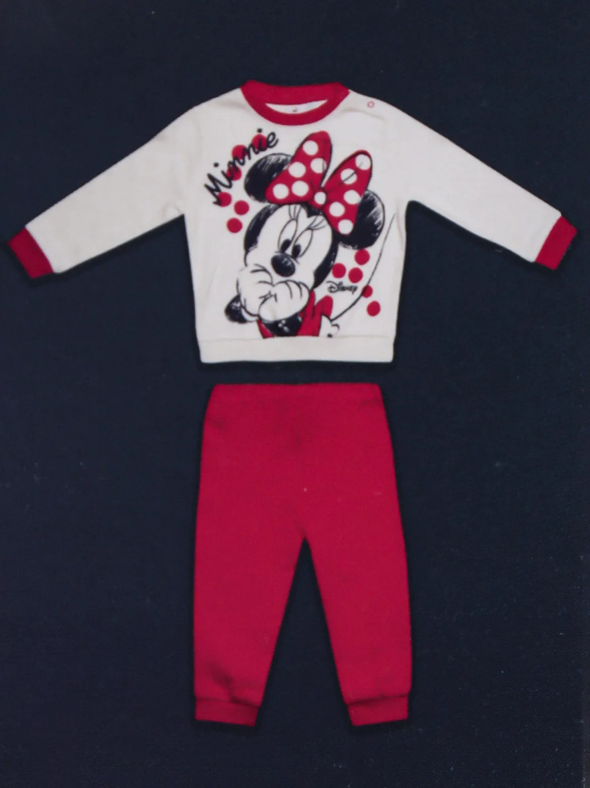 Disney Baby Pigiama Minnie da neonata a maniche lunghe in cotone