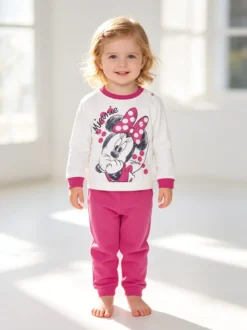 Disney Baby Pigiama Minnie da neonata a maniche lunghe in cotone
