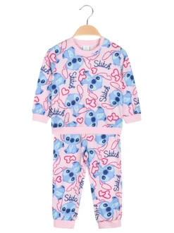 Disney Baby Stitch pigiama da neonata in cotone con stampe - rosa