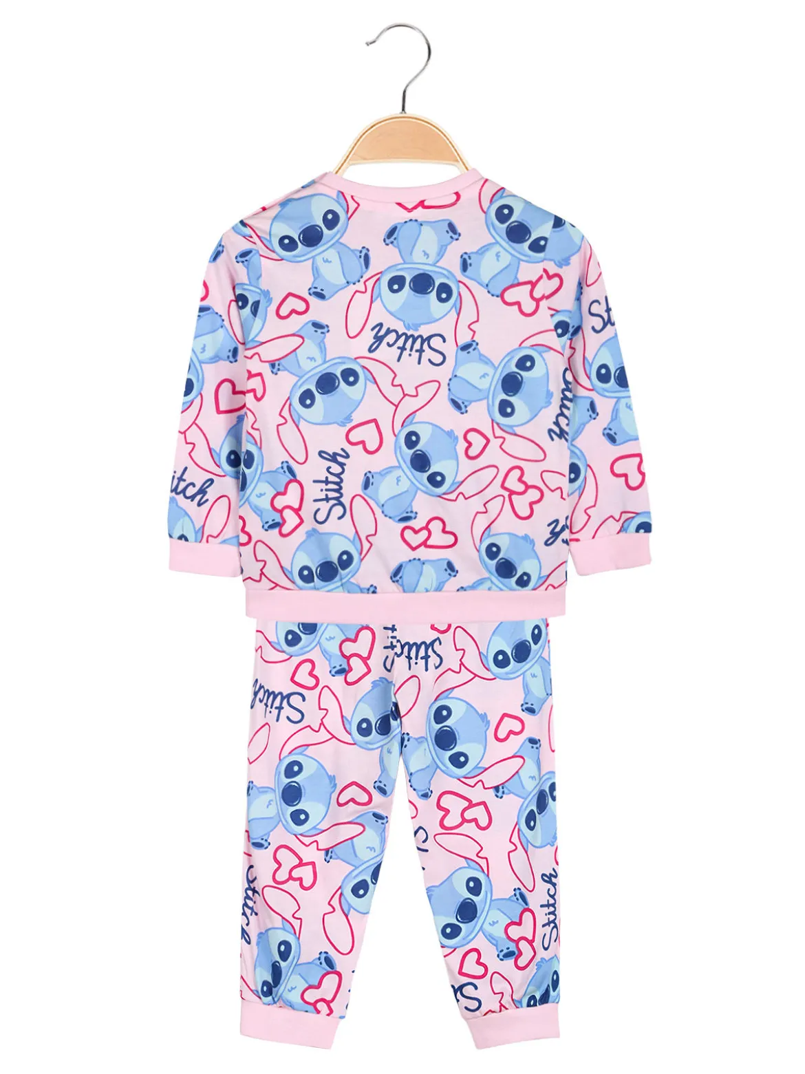 Disney Baby Stitch pigiama da neonata in cotone con stampe - rosa