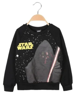 Disney Star Wars Felpa girocollo bambino con stampa in cotone felpato