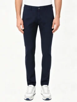 3-D Jeans Pantaloni da uomo slim fit in cotone - blu scuro