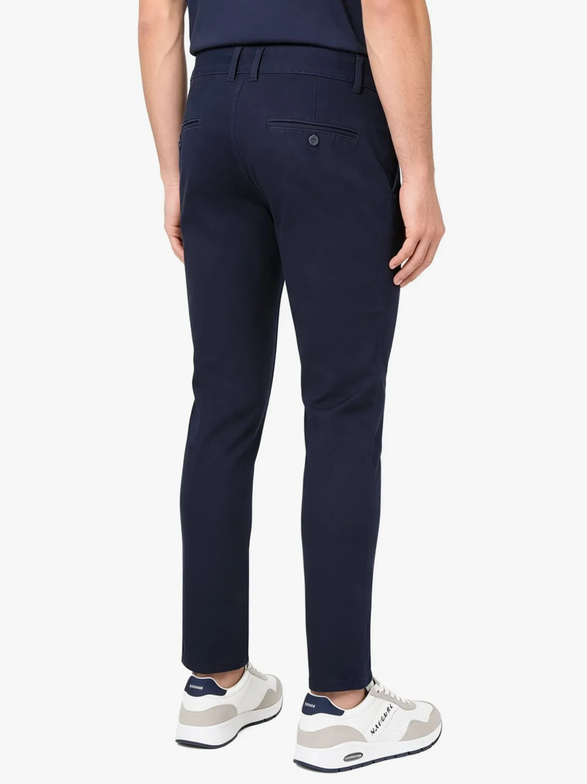 3-D Jeans Pantaloni da uomo slim fit in cotone - blu scuro