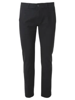 3-D Jeans Pantaloni da uomo slim fit in cotone taglie grandi - nero