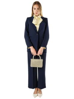 Doremi Completo elegante da donna con giacca e pantaloni - blu scuro