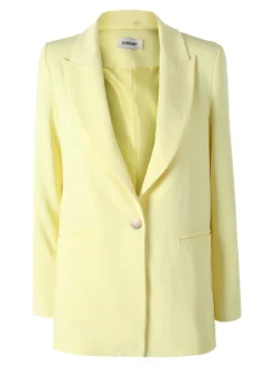 Doremi Completo elegante da donna con giacca e pantaloni - giallo