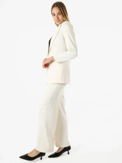 Doremi Completo elegante da donna con giacca e pantaloni - panna