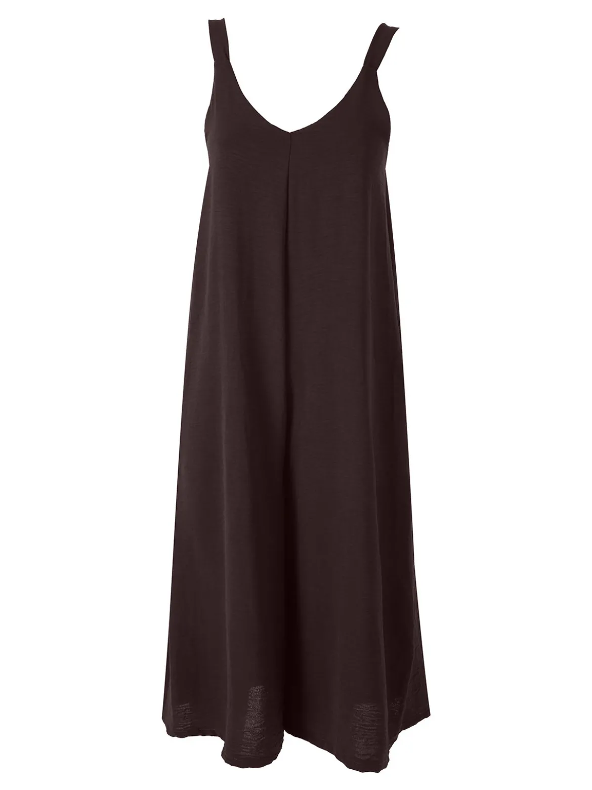 Doremi Tuta jumpsuite da donna a spalla stretta con scollo a V - moro