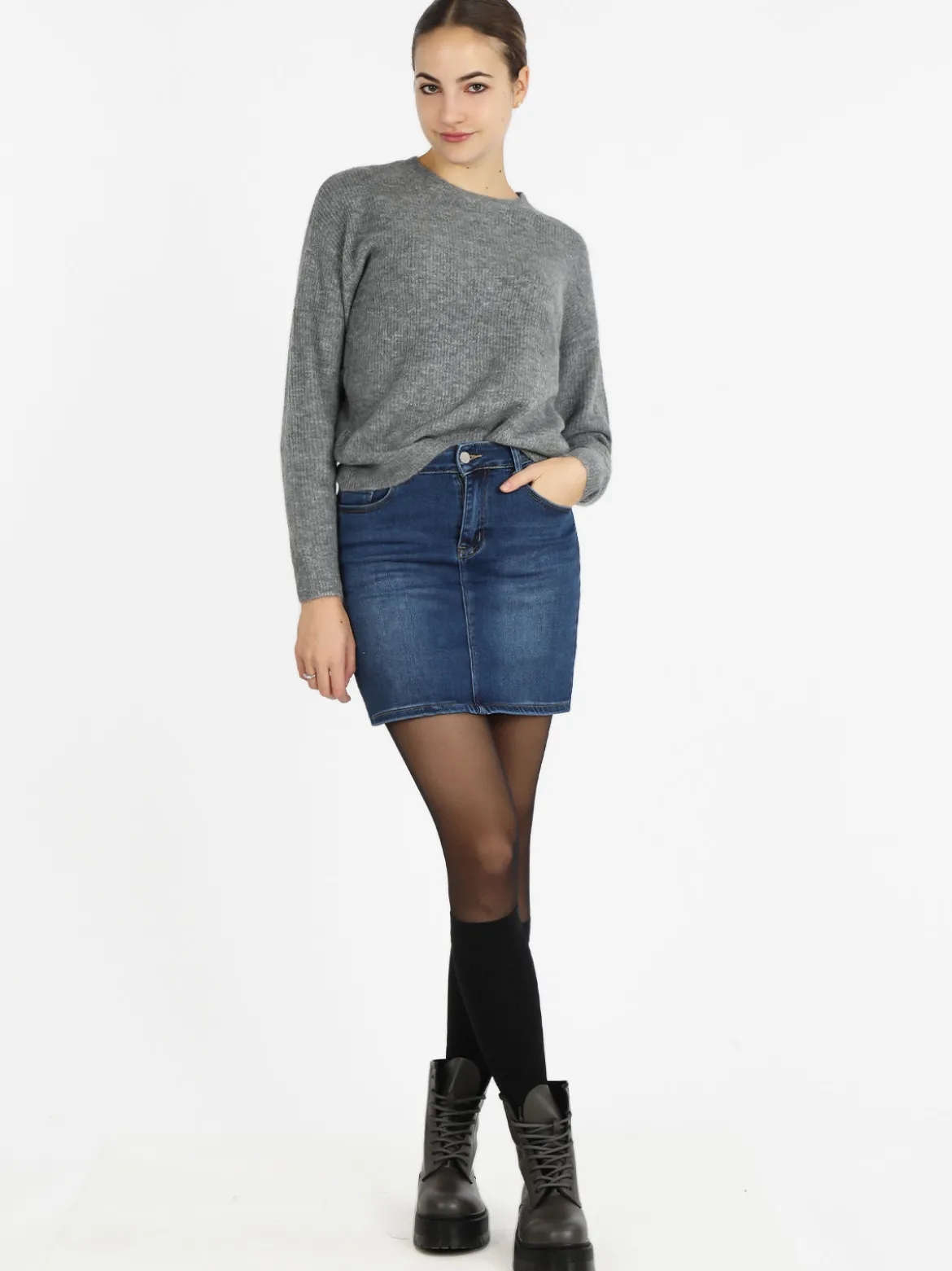 Eilous Jeans Gonna corta in jeans