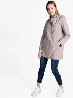 Ellen Rose Giacca a vento da donna con cappuccio e zip